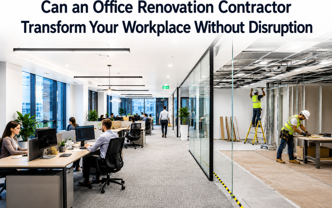 Can an Office Renovation Contractor Transform Your Workplace Without Disruption?
